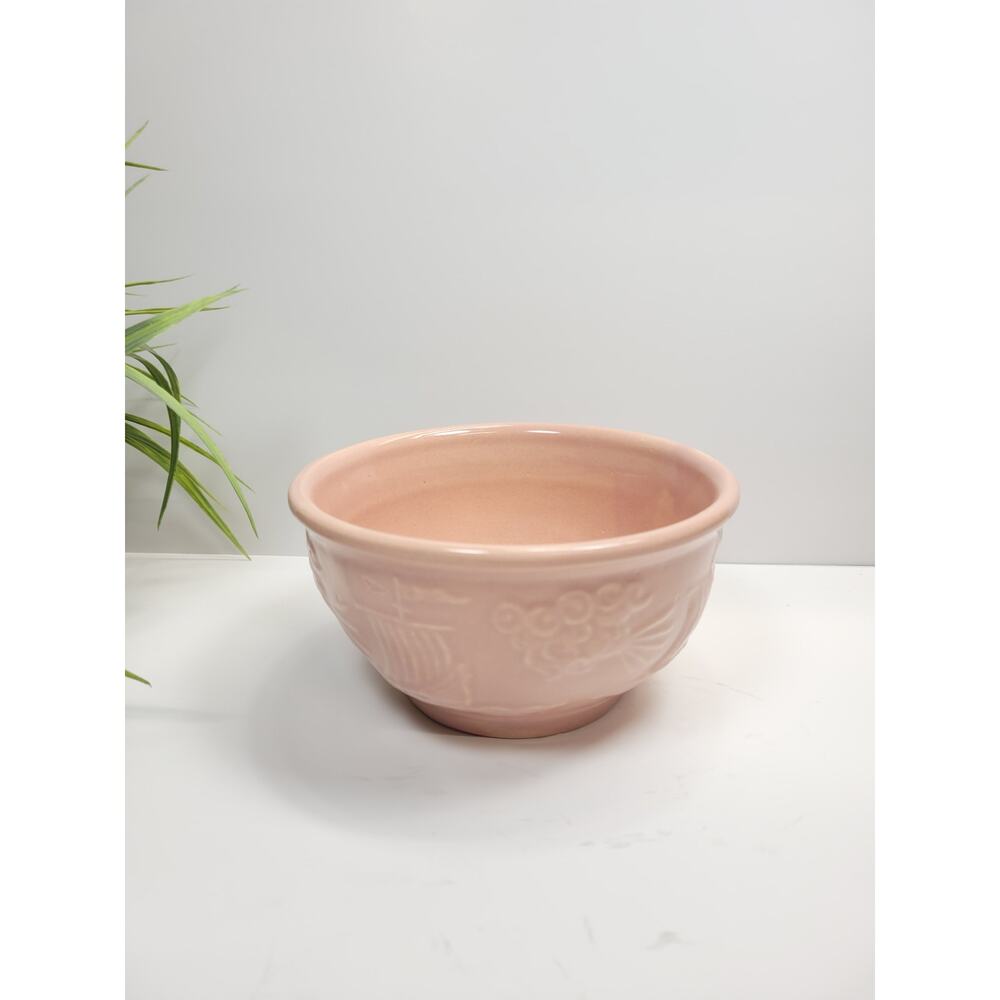 Vintage Pink Zephyrus Viking Wind God Bowl Blue Mixing, Robinson Ransbottom